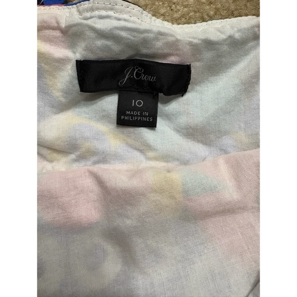 J. Crew Apron Maxi Dress Ratti Kaleidoscope Floral Size 10 - Picture 2 of 10
